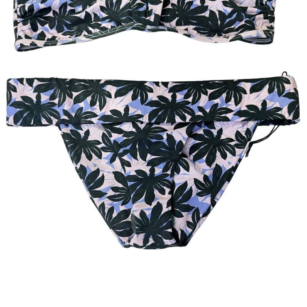NEW Alexandra Miro Bikini Lola Top Tanga Bottom Palm Pink Blue Small - Picture 8 of 11